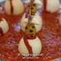 Boiled Egg Snowmen – Huevos Chinos – Recipe in Spanish & English